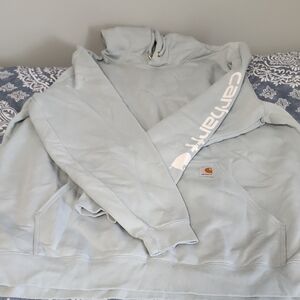 3XLT Carhartt Men's Light Blue Hoodie